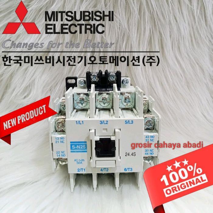 CONTACTOR/KONTAKTOR MITSUBISHI 50A MITSUBISHI SN25/25 50A 380VAC 3PHASE/KONTAKTOR MITSUBISHI S-N25