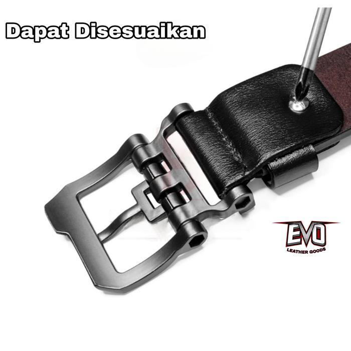 Diskon Ikat Pinggang Pria Robot Premium Kulit Sintetis Dengan Kepala Stainless Ikat Pinggang Untu