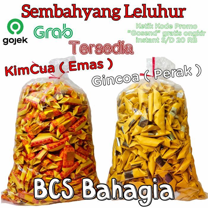 Kertas Sembahyang Leluhur Kimcua Emas Dan Gincoa Perak Lipat 1 Karung