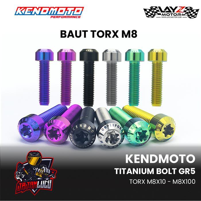 Kendmoto Baut Titanium Torx M8 Terbaru 