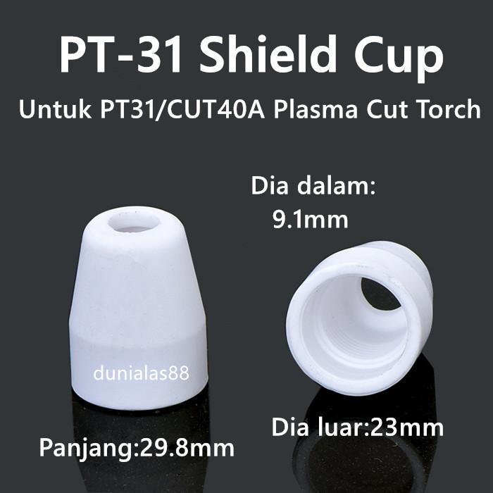 NEW Keramik Cut40 Plasma Ceramic Cut Shield Cup Plasma Cut Potong Cut-40