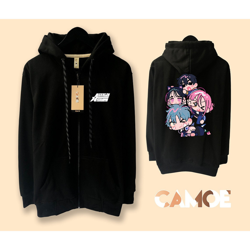 Jaket Hoodie Zipper Alien Stage ALNST Adorable Alien Stah Chibis