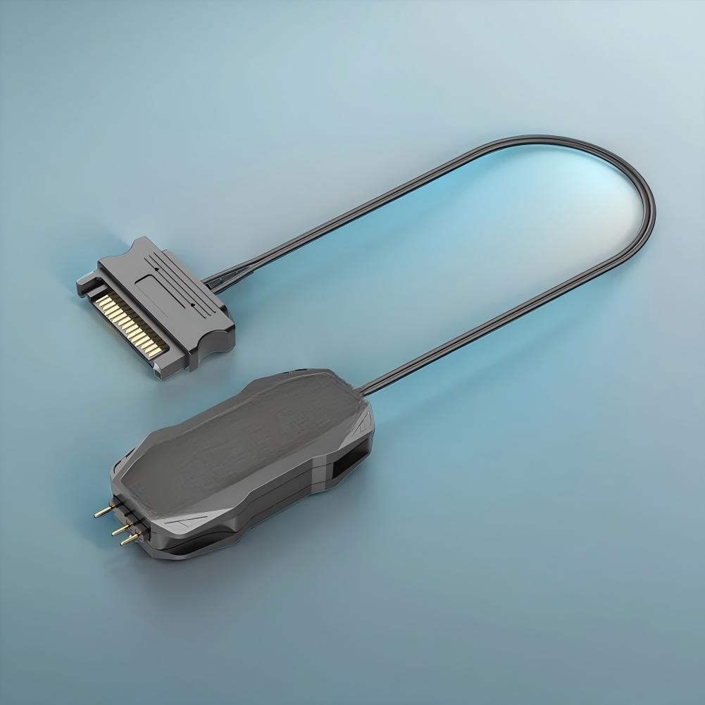 5V 3Pin ARGB Controller To SATA RGB Remote Mini Controller HUB Adapter RGB Remote Controller for PC