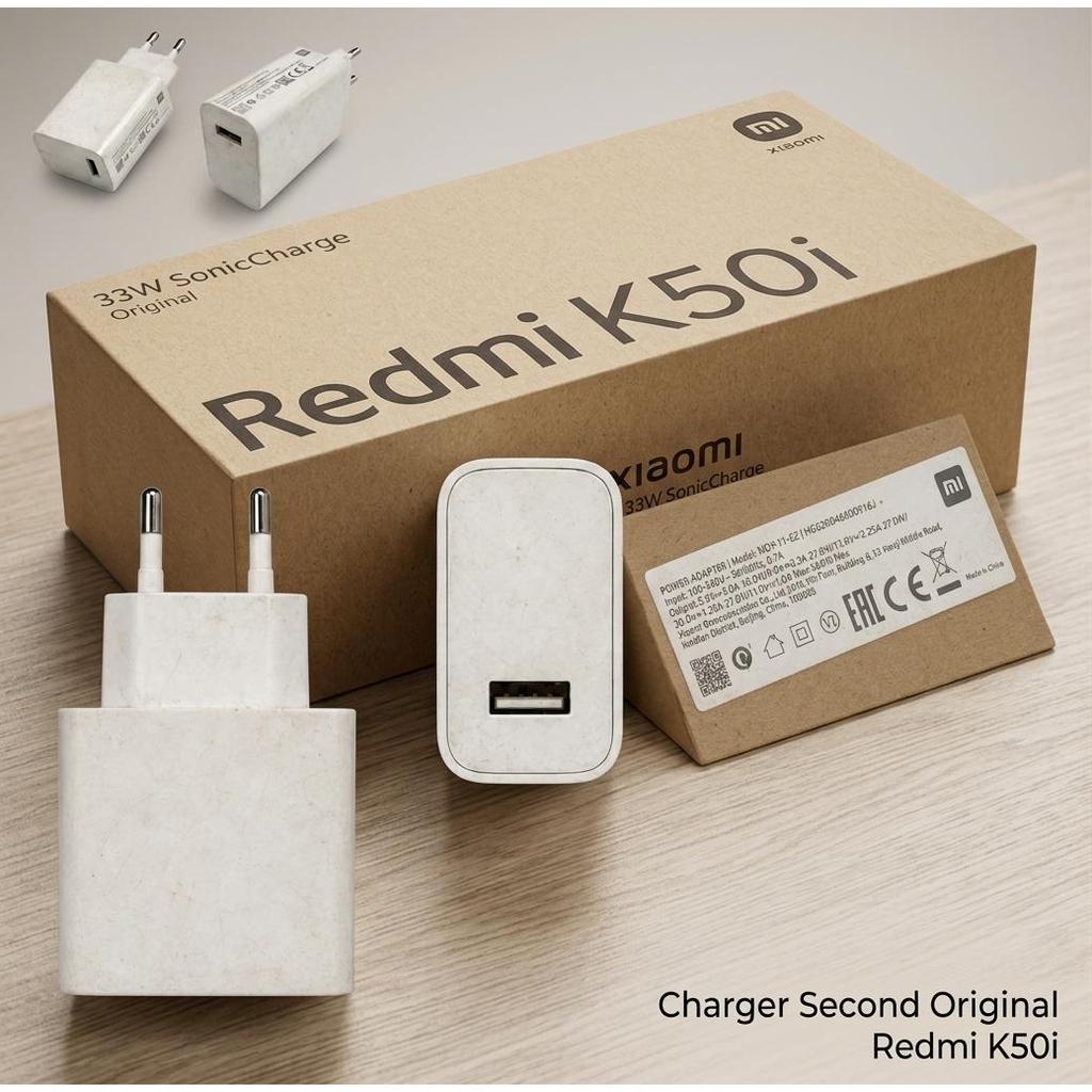 Kepala Cas Xiaomi MDY-11-EZ Original Second USB Putih Fast Charging 33W 11V 3A Redmi K50i
