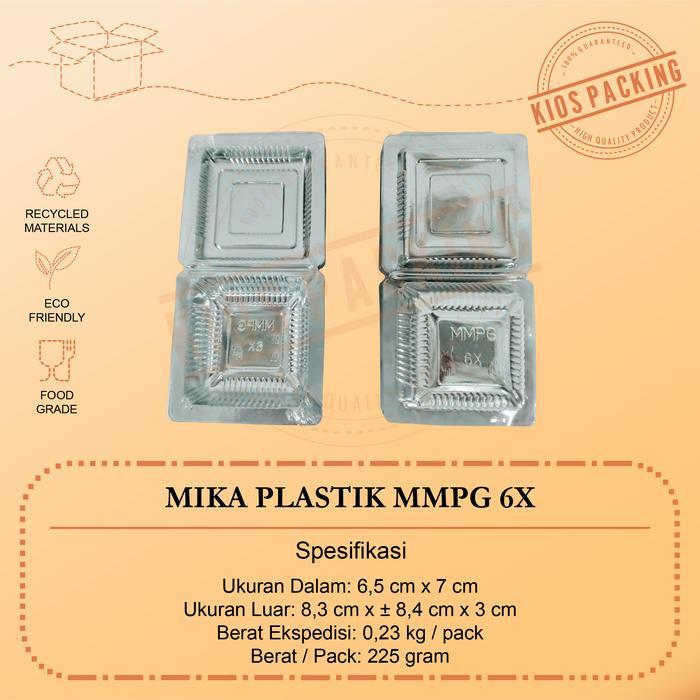 100pcs Mika Plastik MMPG 6x / Mika Kue Makanan 6xc / Mika MMPG 6x / 6xc Food Grade