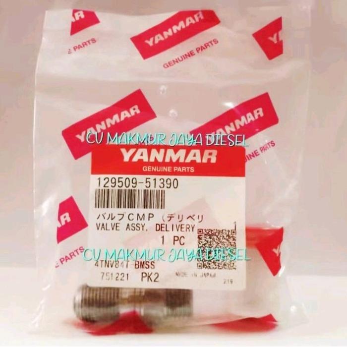 Delivery Valve EF494/494 129509-51390 Yanmar Genuine