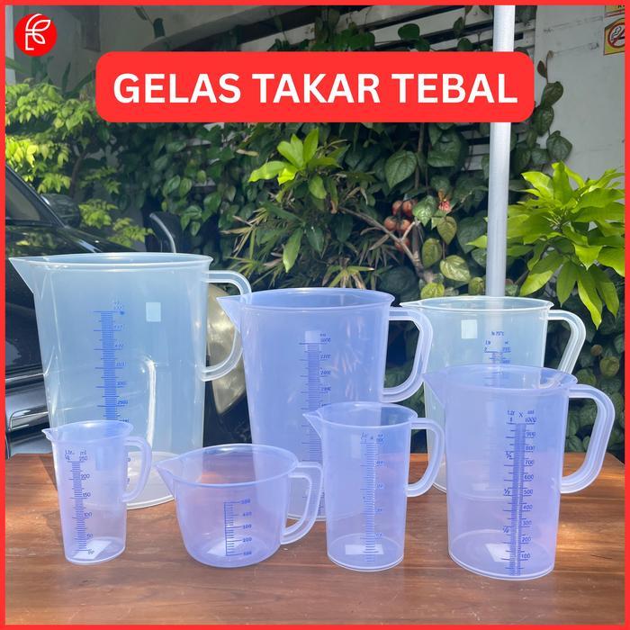 MEGA" GELAS TAKAR TEBAL GELAS UKUR GELAS TAKAR 250ML 500ML 1000ML 2000ML 3000ML 5000ML
