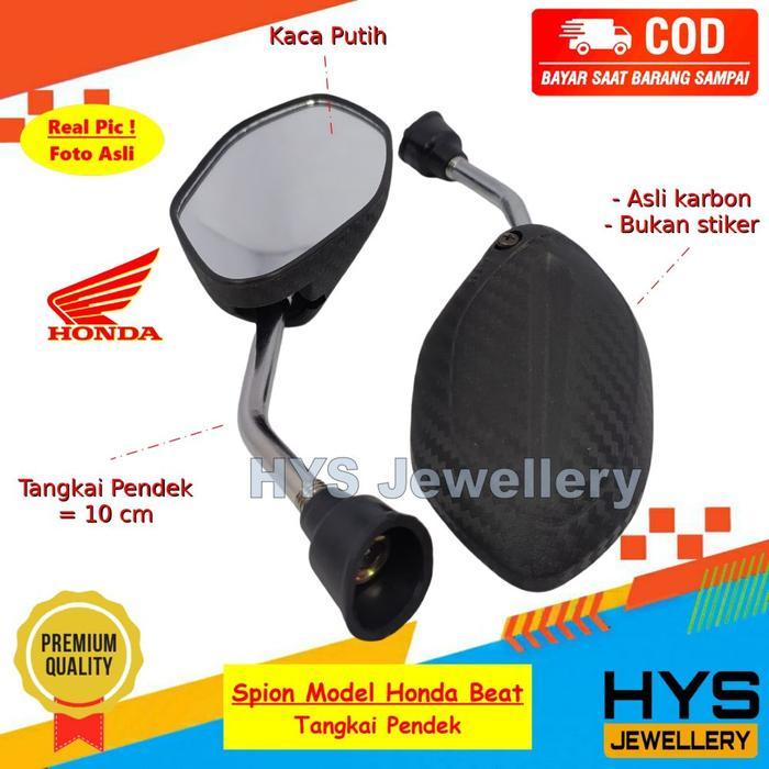 Hys Spion Karbon Variasi Honda Model Beat Mini - Kaca Spion Sepion Aksesoris Motor Honda Beat Pop /