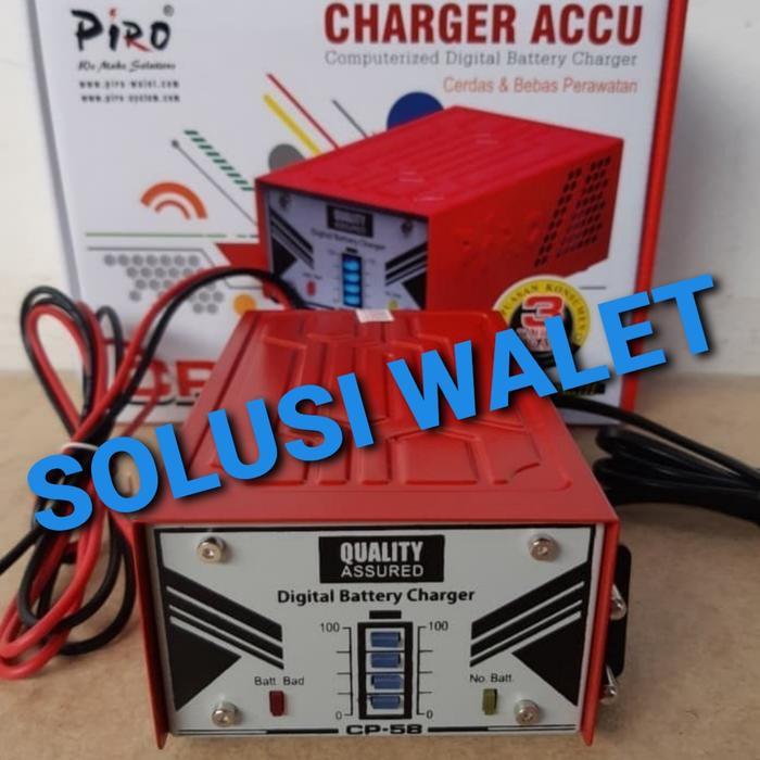 Charger Aki Mobil Otomatis Piro Charger Aki Cp 58 Low Voltage Charger Aki Mobil Otomatis