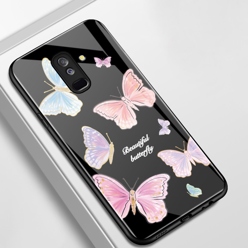 Casing Hp Untuk Samsung A6+ 2018 J8 2018 J6 Plus 2018 J6 Prime Case Casing pola kupu-kupu berwarna-w
