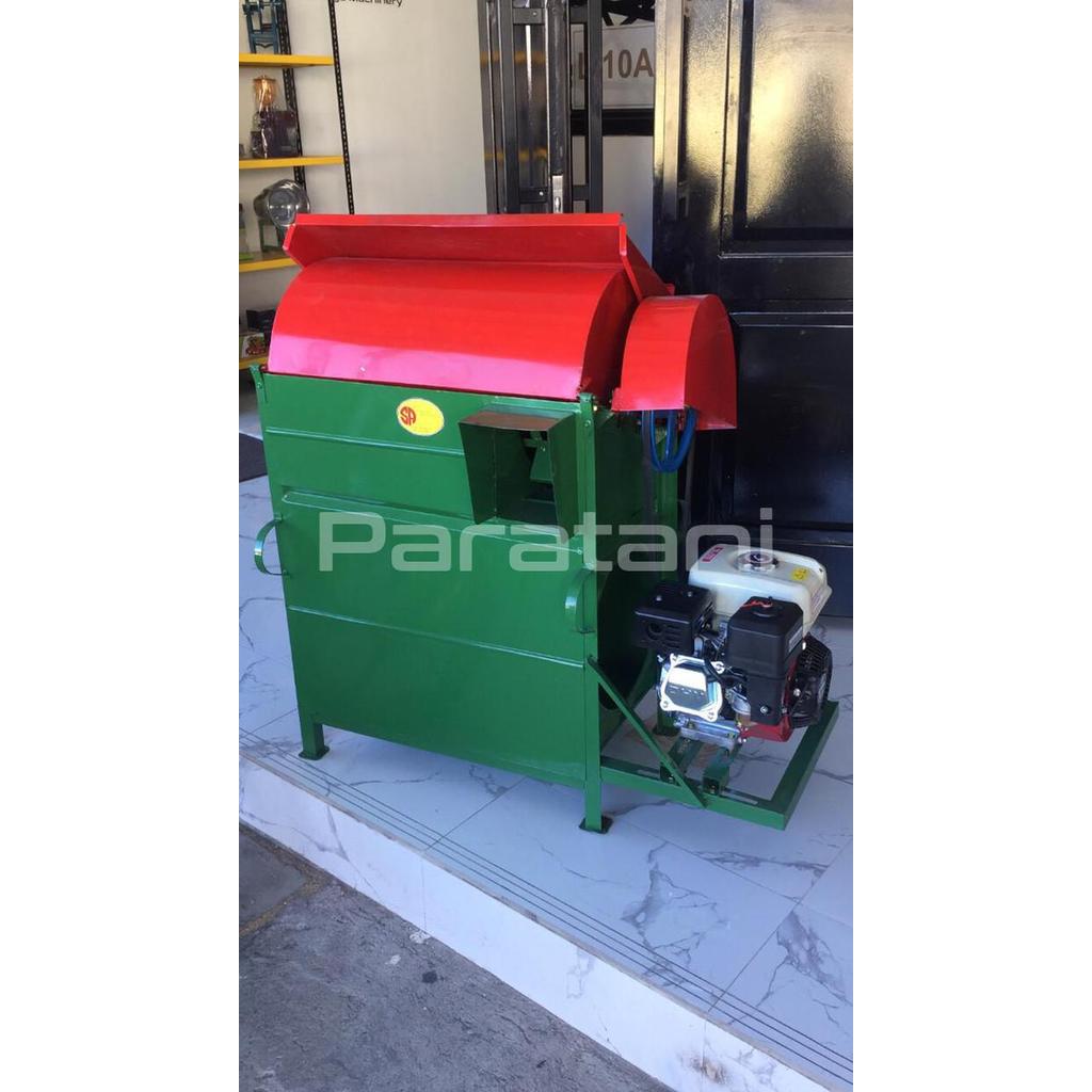 Padi Mini Perontok Padi Fullset Penggerak Bensin Mesin Pemipil