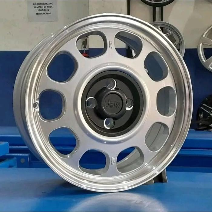 Velg mobil HSR KLG 9100 R15x65 silver cocok Xenia Veloz Wuling murah