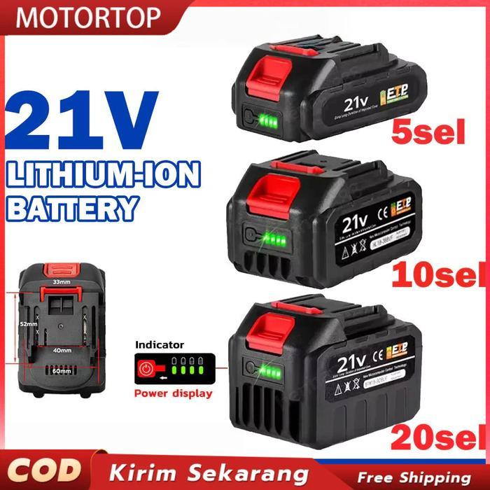 98Vf 5Sel-20Sel Baterai Lmpact Bor Baterai Lithium 12V Alat Listrik Baterai 12V/21V/36V/98V