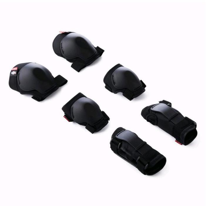 OXELO Dekker Sepatu Roda Anak Pelindung Lutut Kaki Siku Lengan dan Telapak Tangan Protector 3 Set