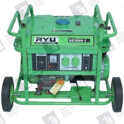 RYU Mesin Genset RG 7800 - 1 5500 WATT / Gasoline Generator Set + Peti Kayu