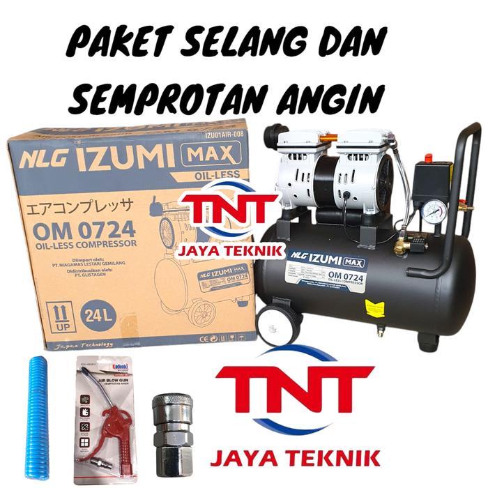 READY MESIN KOMPRESOR ANGIN OILLES IZUMI MAX OM 0724 / IZUMI MAX OM0724