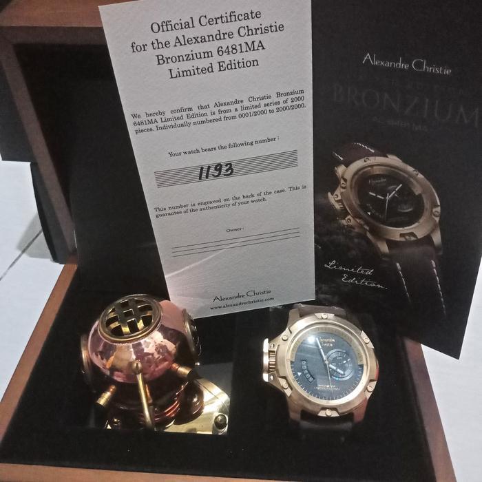 Jam Tangan Pria Alexandre Christie AC6481 MC Brounzium Limited Edition