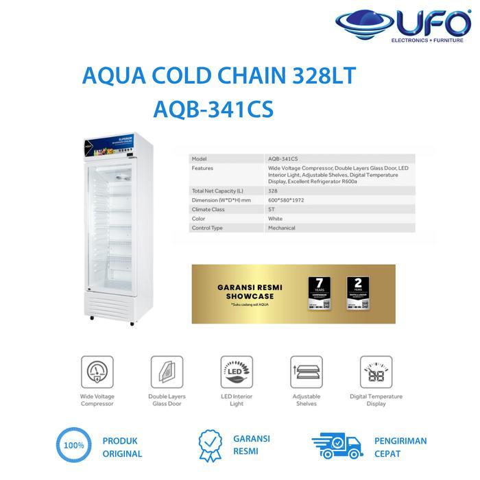 Aqua Showcase Digital Temperature Display 328 Liter Nett AQB-341CS / AQB341CS
