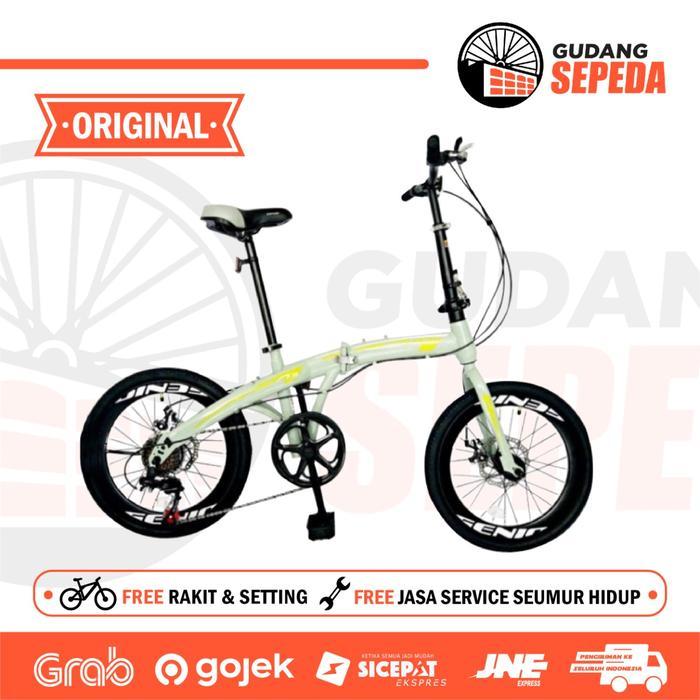 JNE Sicepat Sepeda Lipat Genio F211 by United 7 speed 20 inch Garansi