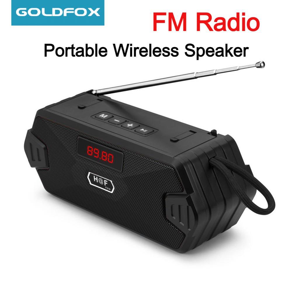 Portable Wireless Speaker Bluetooth-compatible Outdoor USB Speakers With FM Radio Receiver AUX TF