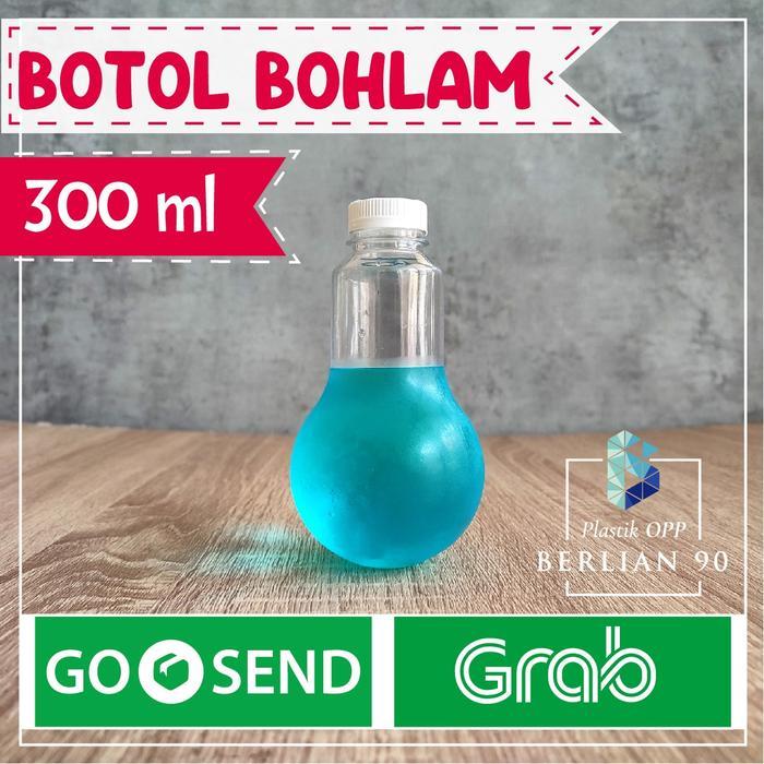 BOTOL PLASTIK BOHLAM 300 ML BOTOL PLASTIK LAMPU BOHLAM 300ML BOTOL JUS