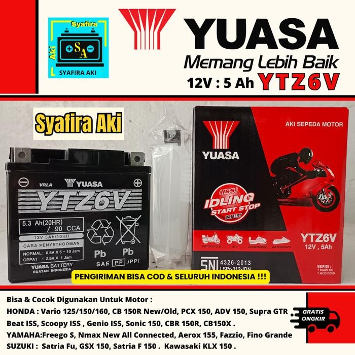 Yuasa Ytz 6V