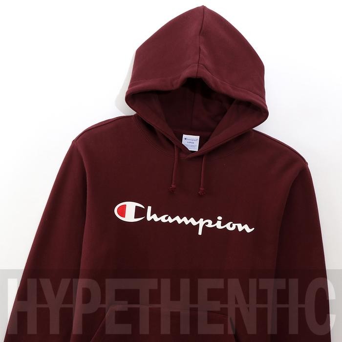 DISKON Champion shirt Maroon Hoodie / Red Jacket / Merah READY STOCK