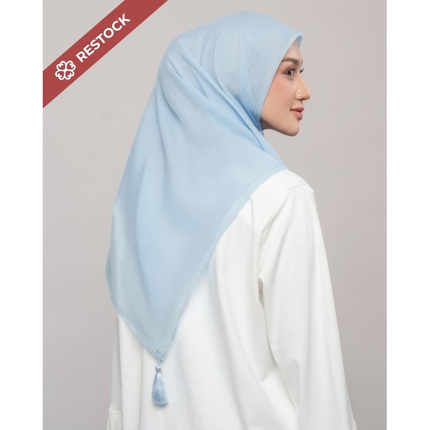 tvkj- Napocut Hijab - Plain Tassel - Hijab Segiempat Paris Jepang Premium Ronce 115 X 115 Cm