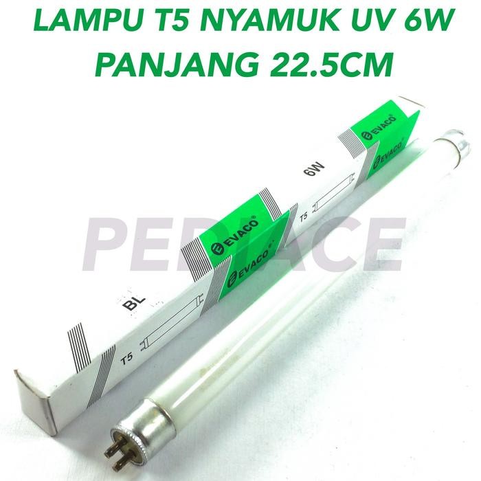 New Lampu T5 Nyamuk UV EVACO 6W Lampu Nyamuk 6 watt - Lampu Nyamuk 22.5cm
