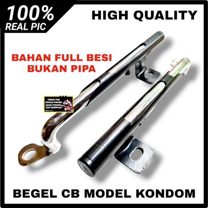 ORIGINAL BEGEL BEHEL SAMPING CB SLOP KONDOM PANJANG PENDEK BISA DI ATUR FULL BESI HITAM KATINGAN