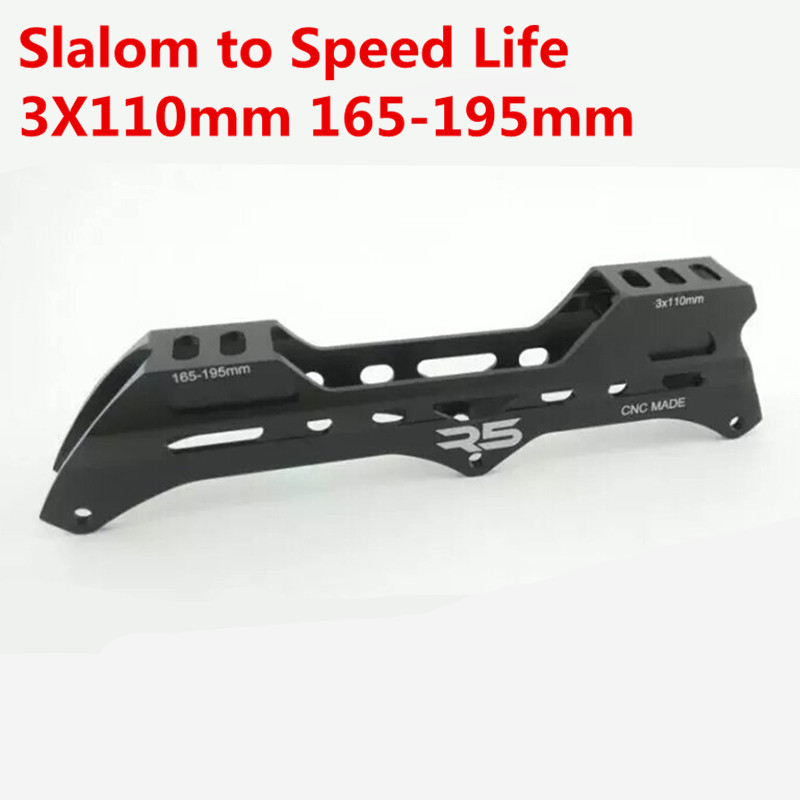 [3X110mm 110mm] Speed Inline Skate Frame for Speeding Racing Skating, Compatible for Powerslide Plea