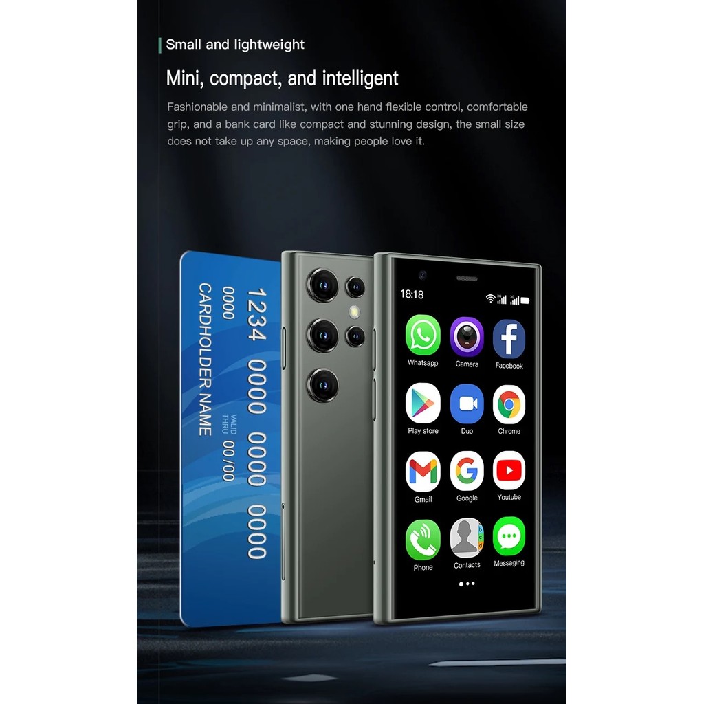 SOYES S23 Pro Mini Smartphone 3G Network 3.0'' HD Display 2GB RAM 16GB ROM Android 8.1 Dual SIM