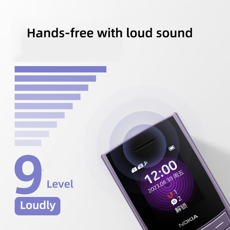 Original Nokia 110 4G 2023 Version Feature Phone 1.8" Dual SIM Bluetooth 5.0 FM Radio 1450mAh