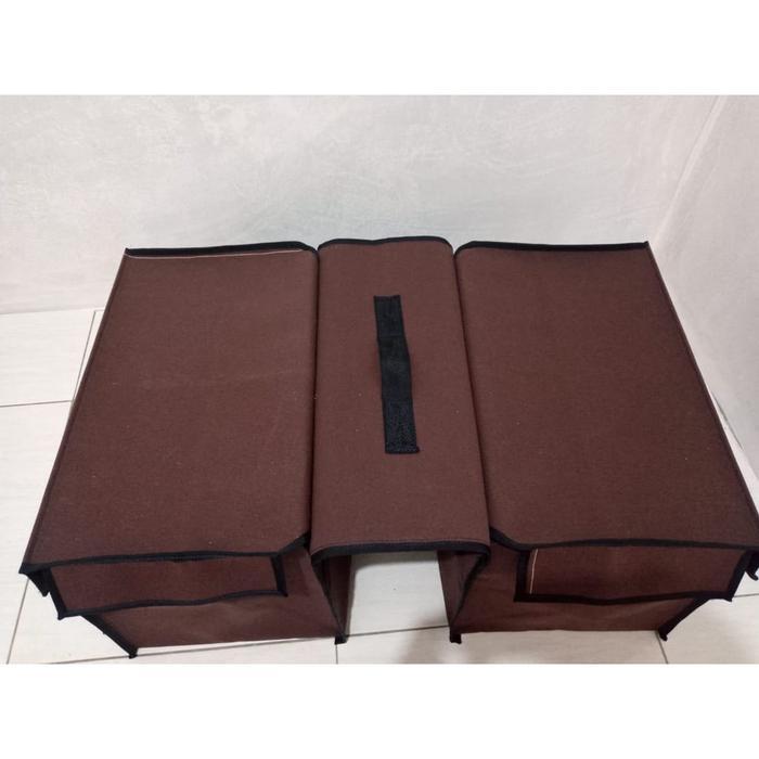 Tas Motor Kurir Jumbo Kanvas Terpal Tas Bagasi Obrok Pos Sales Barang Bronjong Samping Motor