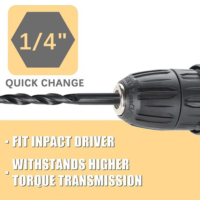 kencana JLD 19pcs HSS Mata Bor HSS Twist Drill Set 1mm-10mm bor besi bor beton bor tembok bor kayu