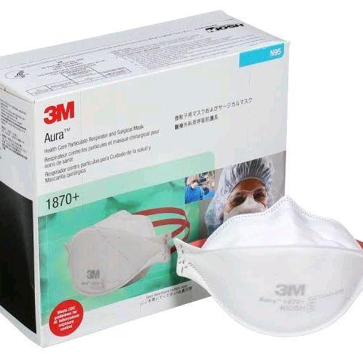 randika 3M Aura 1870+ Masker N95 Surgical Mask isi 20