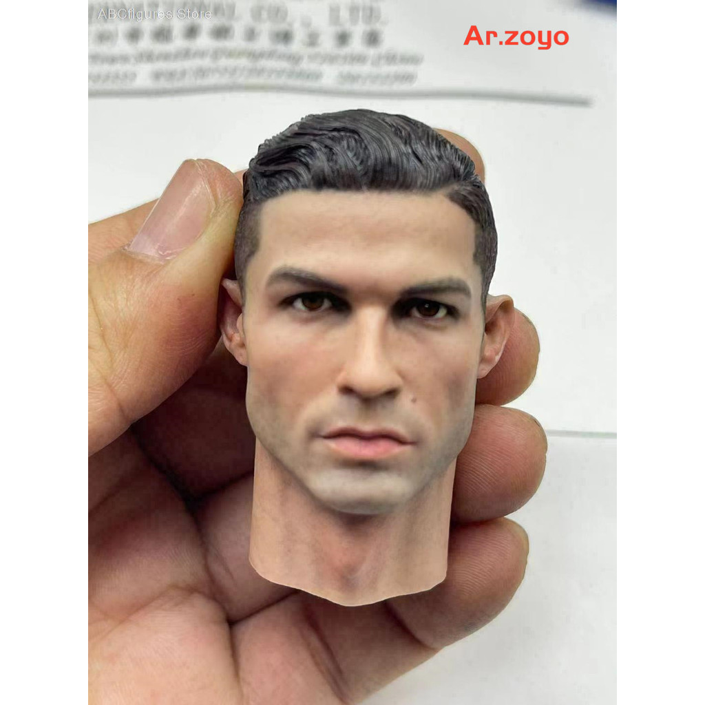 1/6 Cristiano Ronaldo Calm/Smile Ver. Head Sculpt Model For 12" Male HT Solider Action Figure Body T