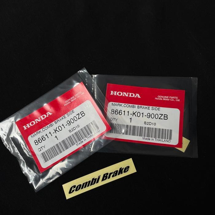 Sticker combi brake original honda sticker combi brake pcx vario beat