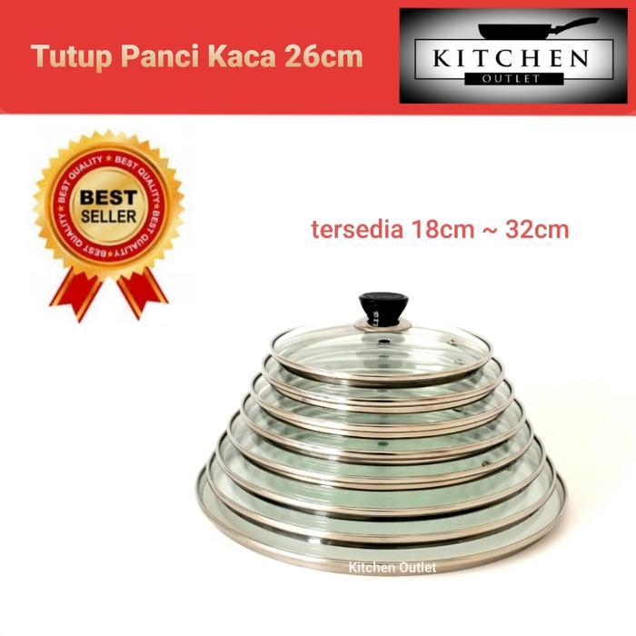 Tutup Panci Kaca 26 Cm