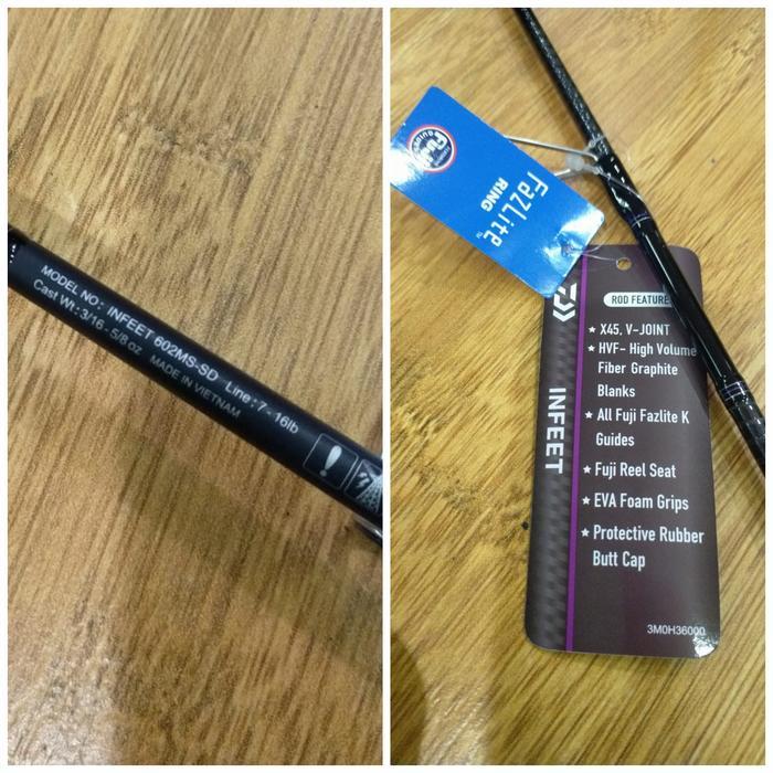 Joran Spinning DAIWA INFEET 602MS 180CM 7-16LBS Best Quality