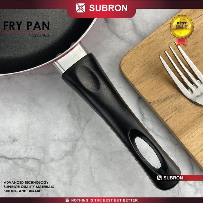 Subron Frying Pan 18Cm Fry Pan Lapis Teflon Non-Stick Anti Lengket Tebal Tanpa Tutup Kitchenware