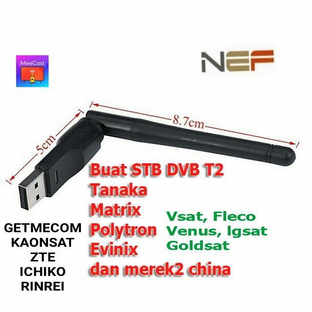 New USB dongle wifi wireless Buat Set Top Box DVB T2 tanaka matrix Evinix