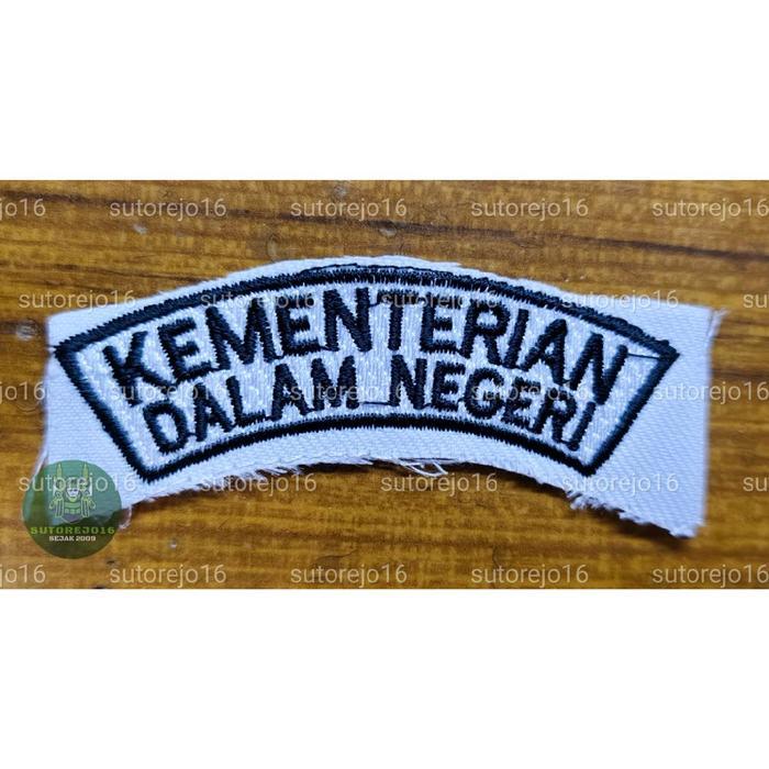 GRATIS ONGKIR Bet patch emblem bordir lokasi logo kementerian dalam negeri pemerintah provinsi bali