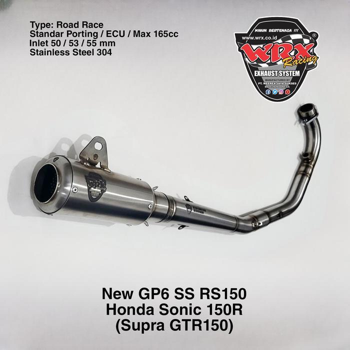 ASLI Knalpot WRX New GP6 SS R150 Sonic 150R READY STOCK
