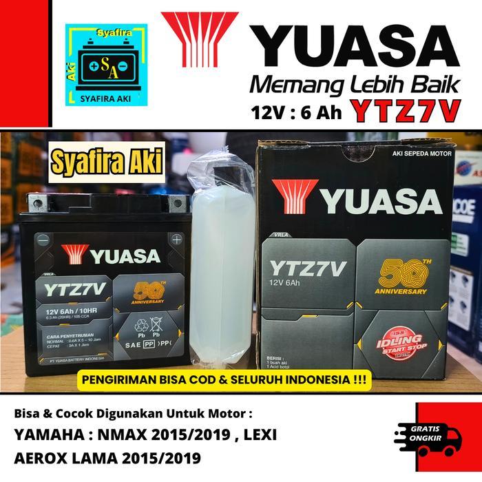 Aki Motor Yamaha Aerox 155 Yuasa Ytz7V Original