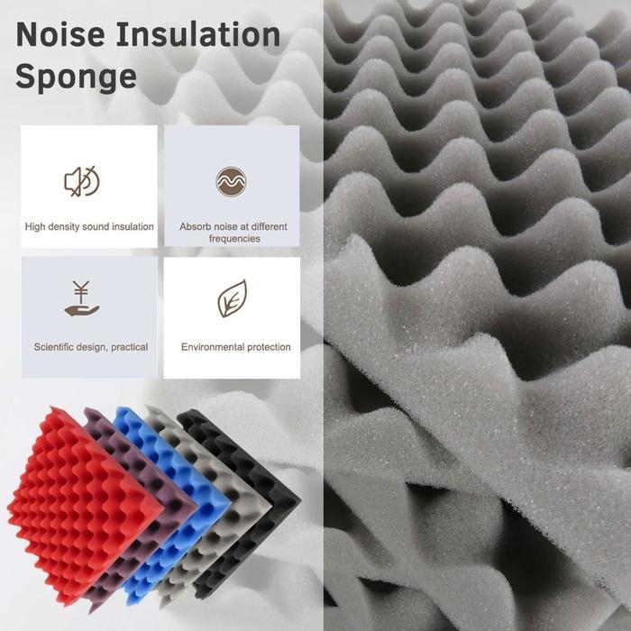 Busa Peredam Suara Busa Telur Acoustic Foam Soundproof - 6 Pcs 1 Pack