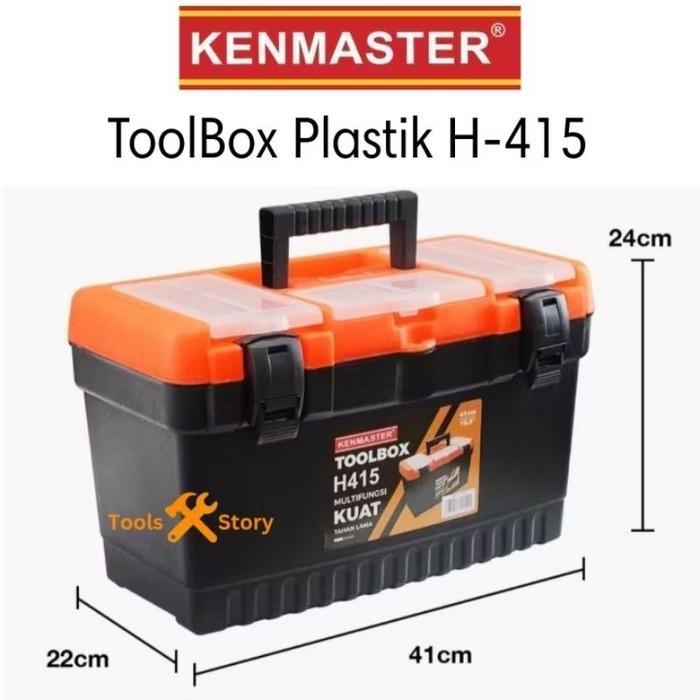 KENMASTER Tool Box Plastik Besar H415 / Tempat Penyimpanan Perkakas Terlaris