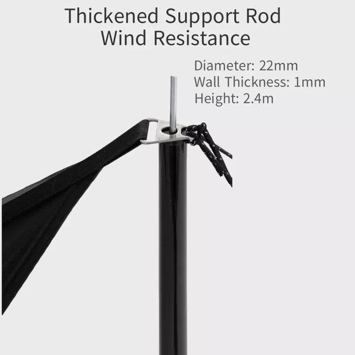 Tarp Hexagon Flysheet Blackdog X Naturehike Vinyl Jumbo 500X570 Cm