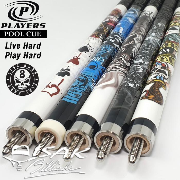 Players D-GR Pool Cue - Grim Reaper 8-ball Billiard Stick Stik Biliar