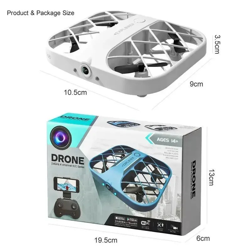 JJRC H107 8k Drone Wifi Fpv Drones with Camera Hd 4k Remote Control Helicopter Plane Pocket Quadcopt